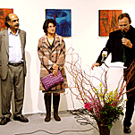 Impression1 - Qassim Haddad / Poetry and Lobna Al Ameen / Painting - at art center berlin friedrichstr.