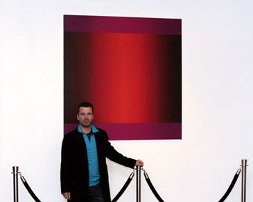Ivar Kaasik in der Ausstellung 'Vor der Stille'