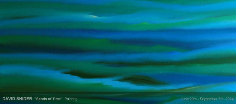 art place berlin - exhibition: "Sands of Time" - Painting "Waves of Blue" by David Snider