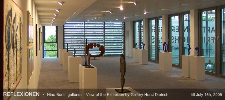 REFLEXIONEN - Nine Berlin galleries - View of the Exhibition by Gallery Horst Dietrich