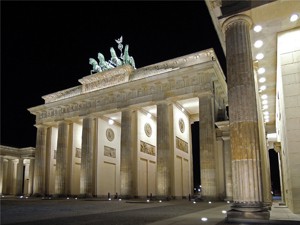 Fotografieausstellung von art place berlin - Berliner Impressionen - Brandenburger Tor bei Nacht